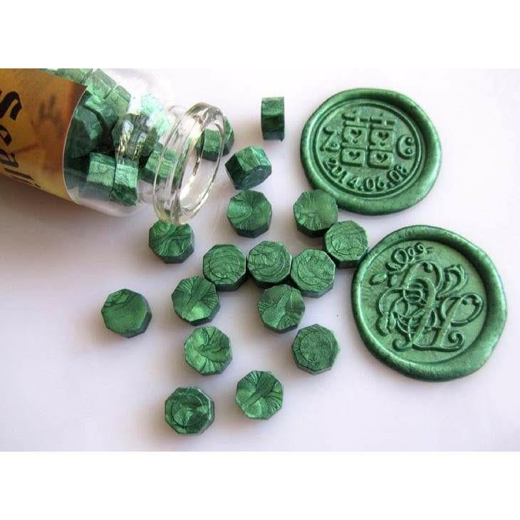 Round Sealing Stamp Charms and Wax Complete Set